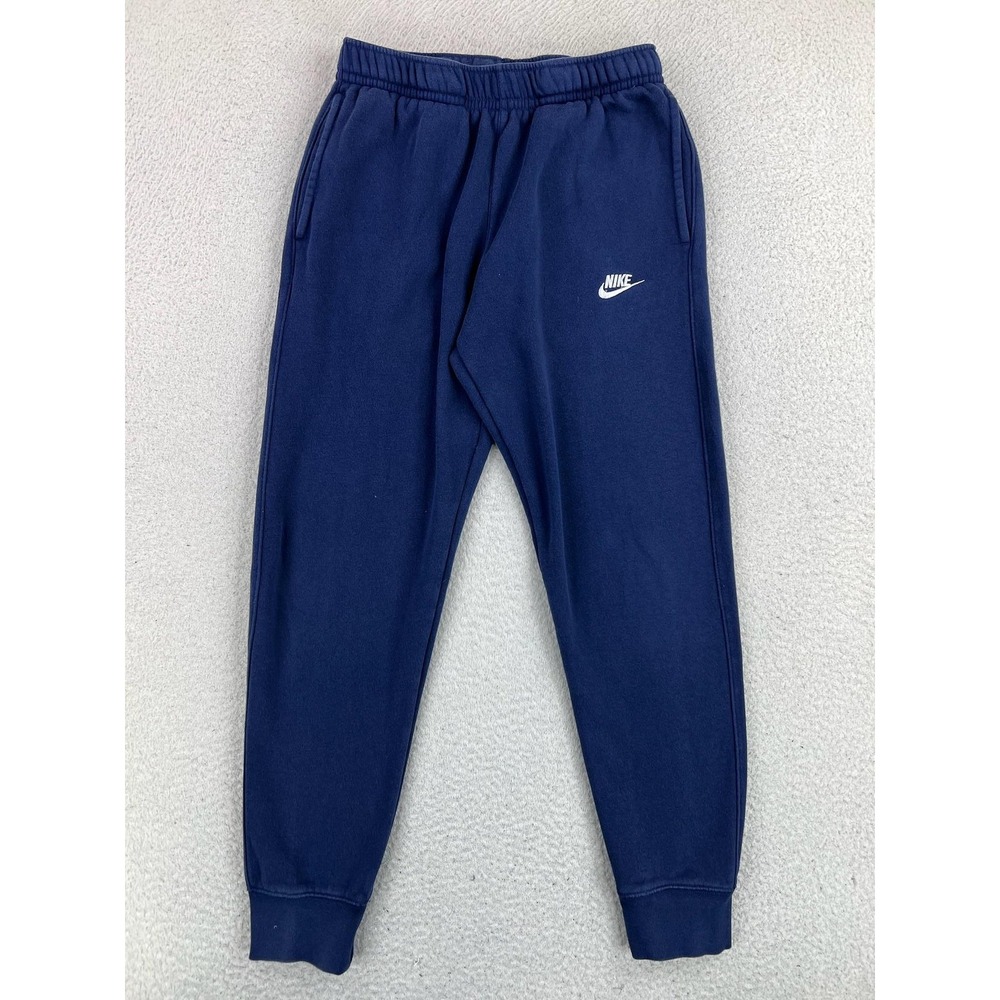 Nike Pants Mens Small Blue Club Fleece Sweatpants Joggers Swoosh BV2671-410